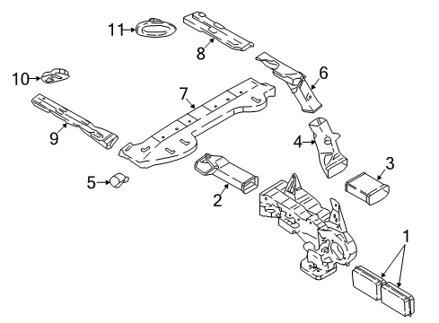 2024 Lincoln Navigator Air Vent Louvre Assembly Diagram for JL1Z-19893-BS