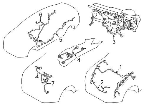 2020 Ford Fusion Wire Assembly Diagram for KS7Z-12A581-D