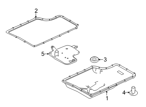 2022 Ford F-250 Super Duty Reman Automatic Transmission Assembly Diagram for LC3Z-7000-QRM