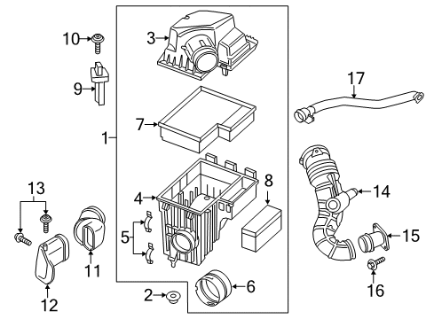 Breather Tube Diagram for JK4Z-6A664-C