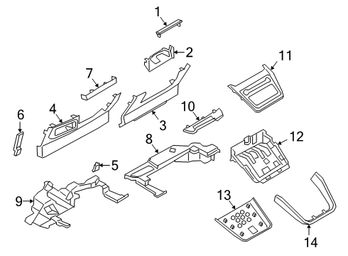 2024 Lincoln Corsair SUPPORT ASY - RADIO Diagram for PJ7Z-18888-A