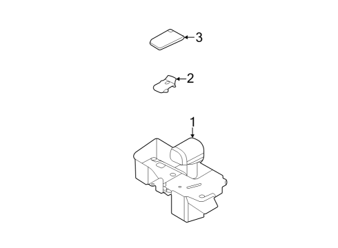 2022 Ford F-150 Lightning Gear Shift Lever Diagram for NL3Z-7210-AK