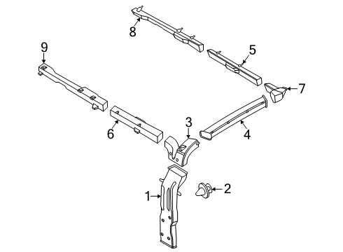 2024 Ford Transit 350 Ducts & Louver Diagram 2