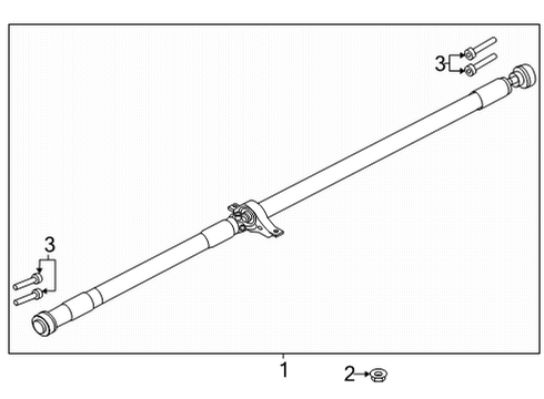 2023 Lincoln Corsair Drive Shaft Assembly Diagram for LX6Z-4R602-AB