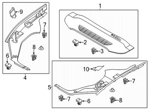 2023 Ford Mustang Mach-E Locking Pin Diagram for -W720957-S300