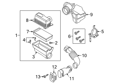 2022 Ford Explorer Cover Diagram for L1MZ-9G784-D