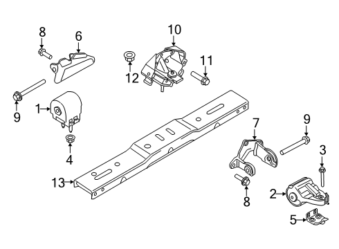 2025 Ford F-150 Engine & Trans Mounting Diagram 5