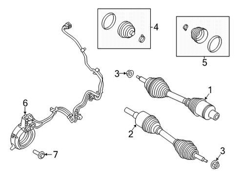 2021 Ford F-150 Actuator Assembly Diagram for ML3Z-3C247-D