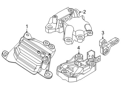 2025 Lincoln Nautilus Automatic Transmission Assembly Diagram for PZ1Z-7000-P