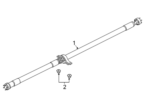 2021 Ford Bronco Sport Drive Shaft Assembly Diagram for LX6Z-4R602-AE