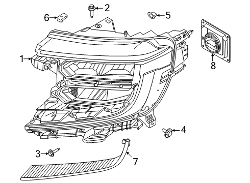 2025 Ford Expedition Processor Lighting Control Diagram for ML3Z-13C788-C