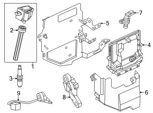 2024 Lincoln Nautilus Engine Control Module - EEC Diagram for PZ1Z-12A650-U