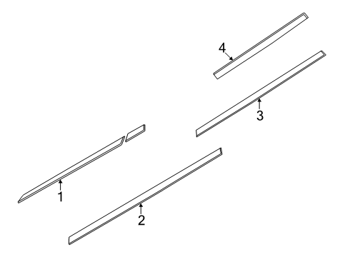 2025 Ford Bronco Sport Stripe Tape & Decals Diagram 2