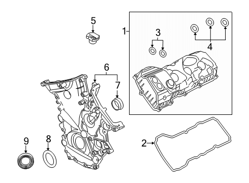 2025 Ford F-150 Valve & Timing Covers Diagram 5