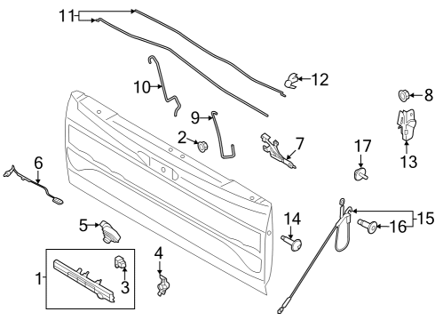 2023 Ford F-150 Lightning Cable Assembly Diagram for NL3Z-10E929-D