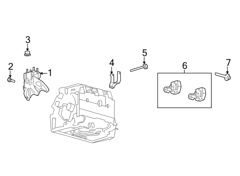 2023 Ford F-150 Lightning Bumper Diagram for NL3Z-5K570-A