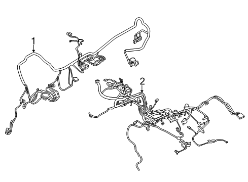 2020 Ford F-350 Super Duty Wire Assembly Diagram for MC3Z-12A581-D