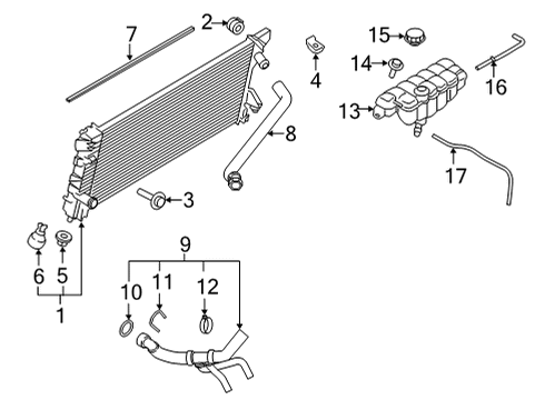 2024 Ford F-150 Bracket Diagram for RL3Z-8A082-A