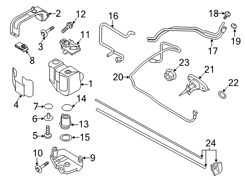 2020 Ford F-350 Super Duty Shield Diagram for HC3Z-5J238-E