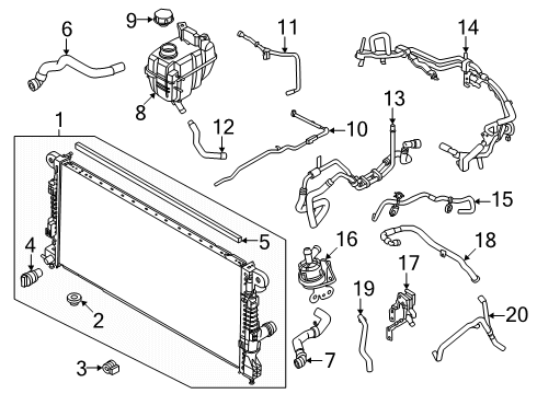 2024 Ford Ranger Hose Assembly Diagram for MB3Z-8C289-G