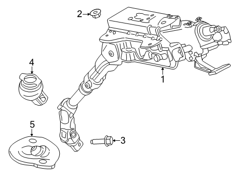 2024 Ford Transit Steering Column Assembly Diagram for NK4Z-3C529-C