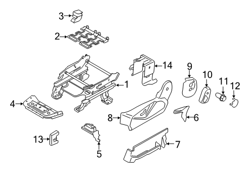 2021 Ford Transit Connect Shield Assembly Diagram for KT1Z-5862186-EB