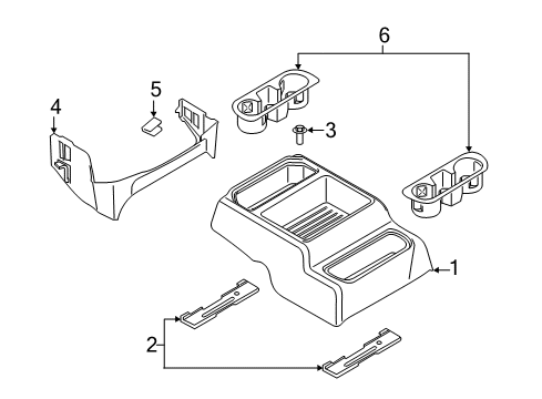 2022 Ford F-350 Super Duty Panel - Instrument Diagram for FL3Z-1504608-DB