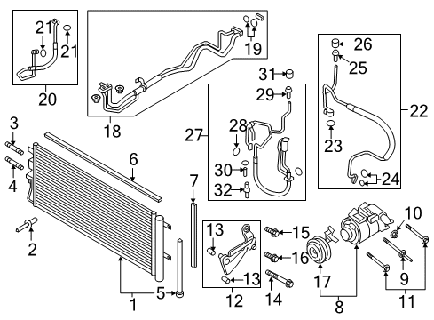 2020 Lincoln MKZ Tube Assembly Diagram for HP5Z-19D742-C