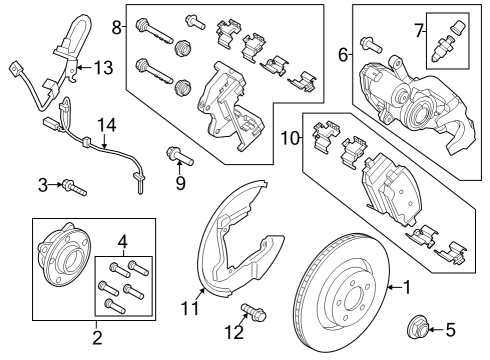 2025 Ford Mustang Shield Diagram for PR3Z-2C028-B