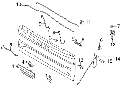 2021 Ford F-150 Camera - Parking Diagram for ML3Z-19G490-K