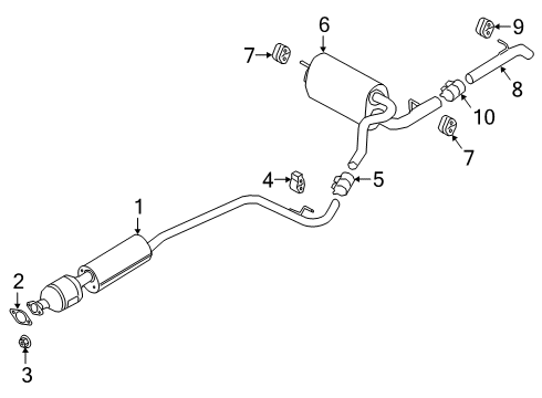 2020 Ford Transit Connect Converter Assembly Diagram for KV6Z-5E212-E