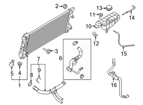 2022 Ford F-150 Hose Assembly Diagram for ML3Z-8C289-E