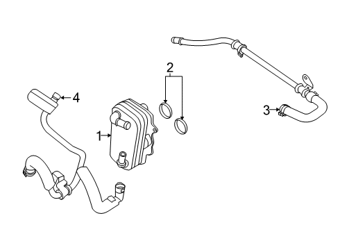 2021 Ford F-250 Super Duty Hose Assembly Diagram for LC3Z-6A715-A