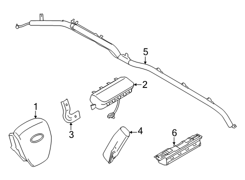 2025 Ford F-150 Air Bag Components Diagram 2