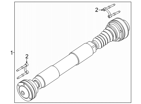 2025 Ford Ranger Axle Shafts & Joints, Differential, Drive Axles, Front Axle, Propeller Shaft Diagram 3