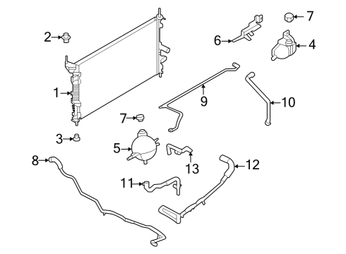 2023 Ford E-Transit Bracket Diagram for NK4Z-8A081-B