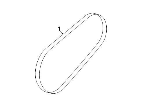 2024 Lincoln Nautilus V-Belt Diagram for PZ1Z-8620-G