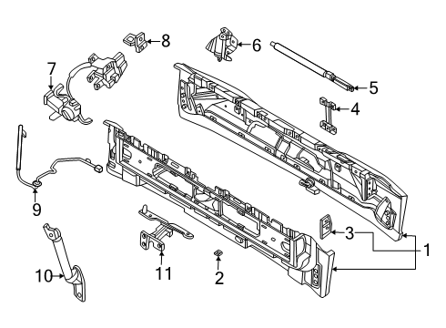 2025 Lincoln Navigator LATCH ASY - TAILGATE Diagram for SL1Z-7443151-A