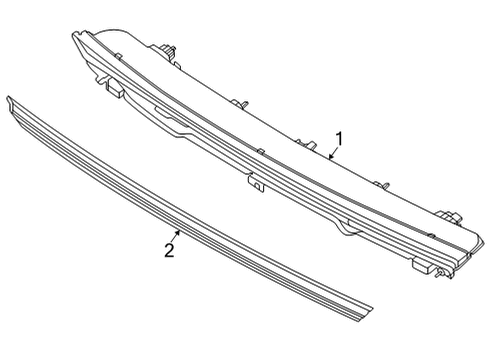 2024 Lincoln Corsair REFLECTOR ASY - REAR Diagram for LJ7Z-13A565-H