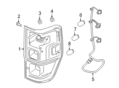 2020 Ford Ranger SOCKET ASY Diagram for KB3Z-13410-C