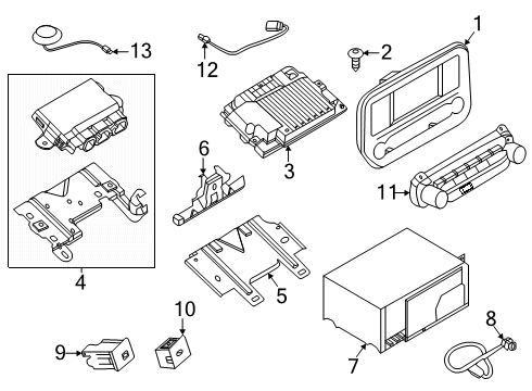 2025 Ford Transit 350 Navigation System Components Diagram 2