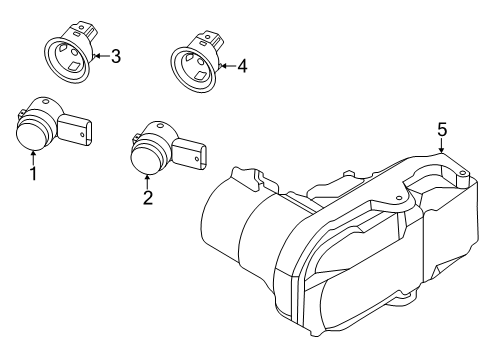 2025 Ford Ranger Electrical Components - Rear Bumper Diagram 2