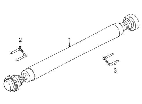 2020 Ford Mustang Drive Shaft Assembly Diagram for KR3Z-4602-A