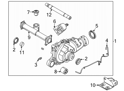 2025 Ford Ranger Kit Diagram for MB3Z-3A331-B