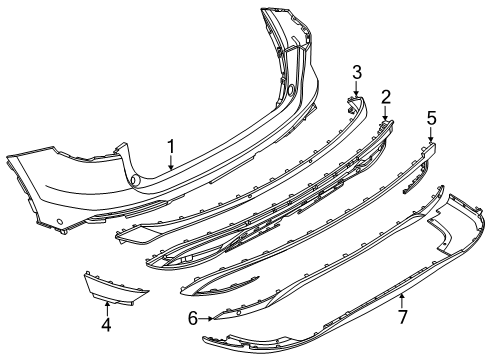 2025 Lincoln Nautilus Extension Bumper Diagram for R2TZ-17F828-SA