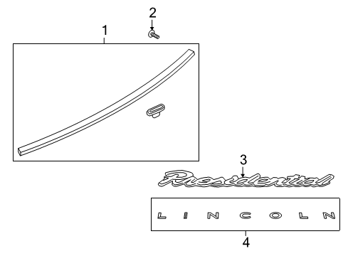 2024 Lincoln Navigator Emblem Diagram for NL7Z-7842528-C