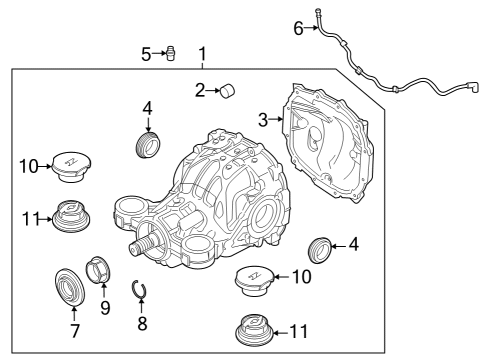 2022 Ford Explorer Rear Axle Assembly Diagram for S-612-D