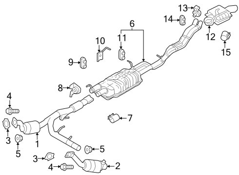 2025 Ford Expedition Gasket Diagram for RL3Z-6L612-B