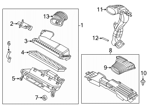 2025 Lincoln Corsair Air Intake Diagram 2