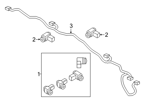 2020 Lincoln Continental Parking Distance Aid Sensor Wire Diagram for LD9Z-15K868-AA